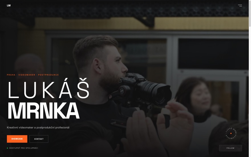 Web videomakera Lukáše Mrnky