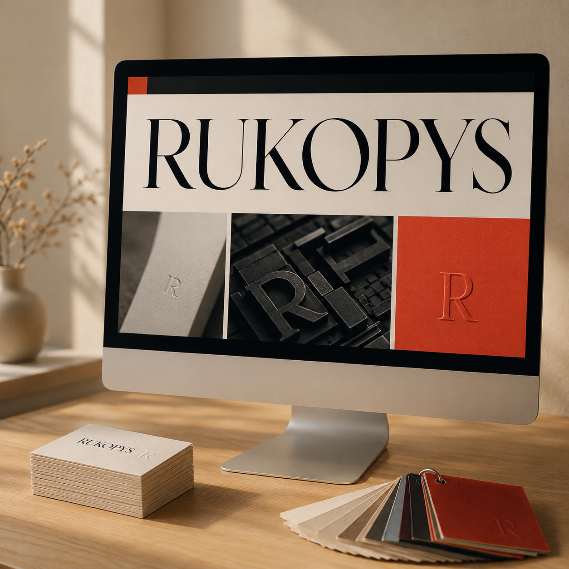 Web RUKOPYS na monitoru