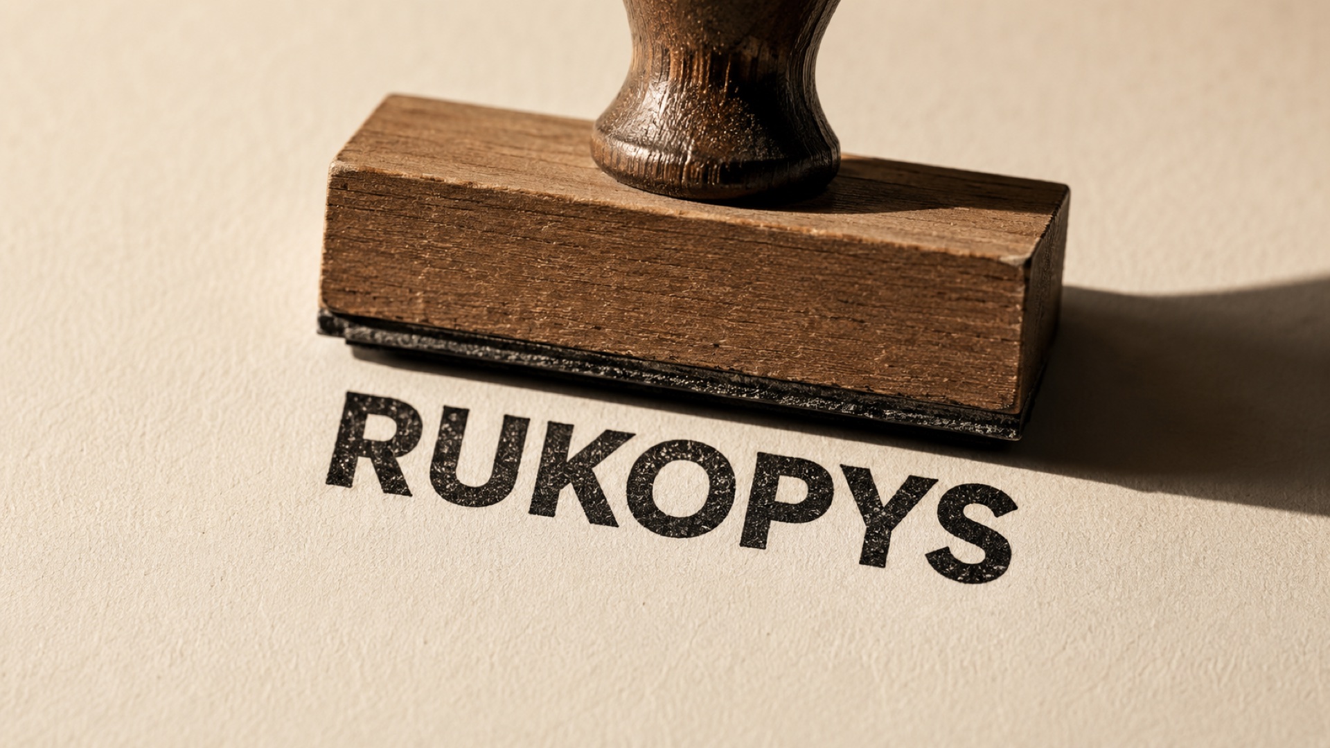 Vizualizace razítka RUKOPYS
